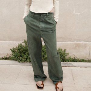 Zara Green Boyfriend fit Pants